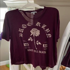 Charlotte Russe cutout t-shirt